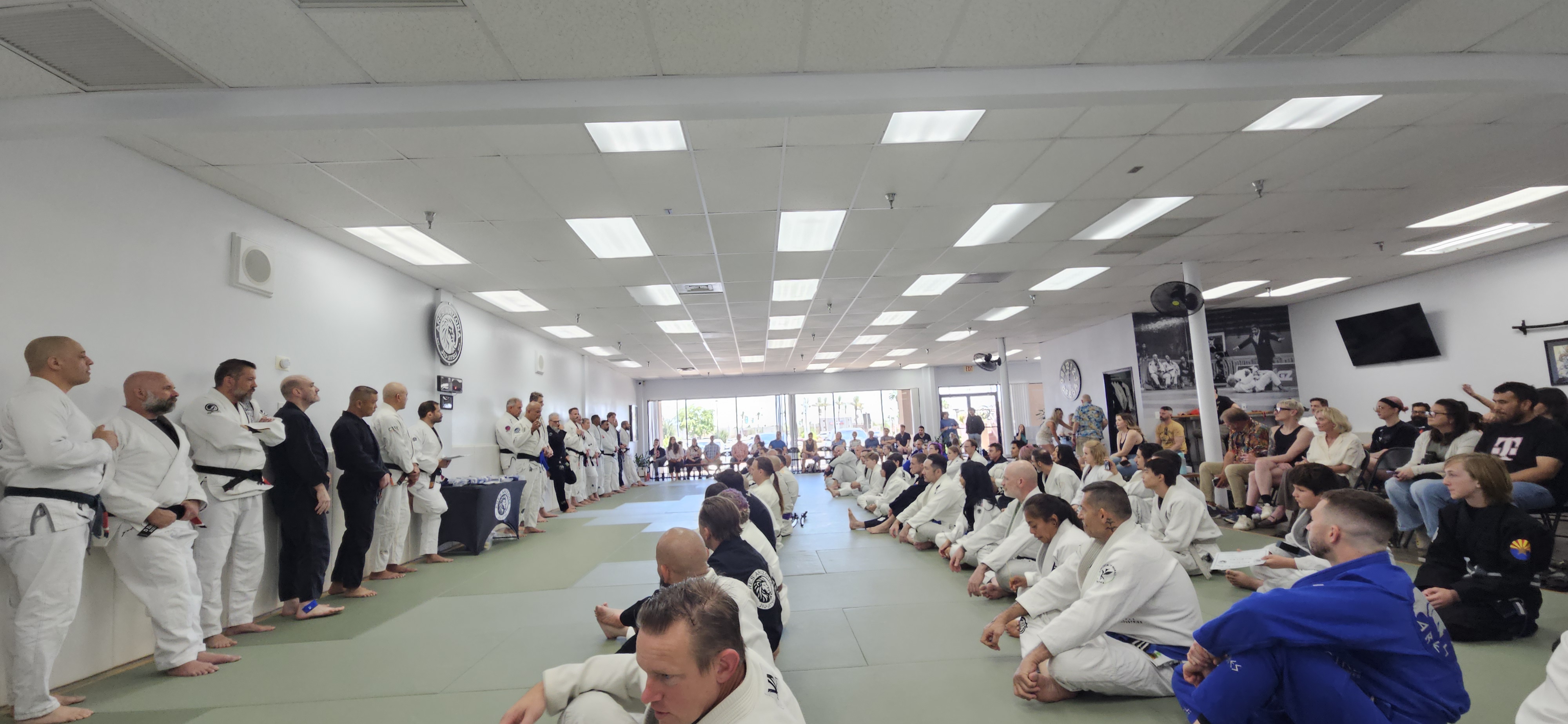 Full academy lined up at Ares Arizona BJJ